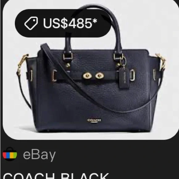 Coach Y2K soho black Leather Carryall crossbody bag Pebbled Leather Satchel - Picture 3 of 17